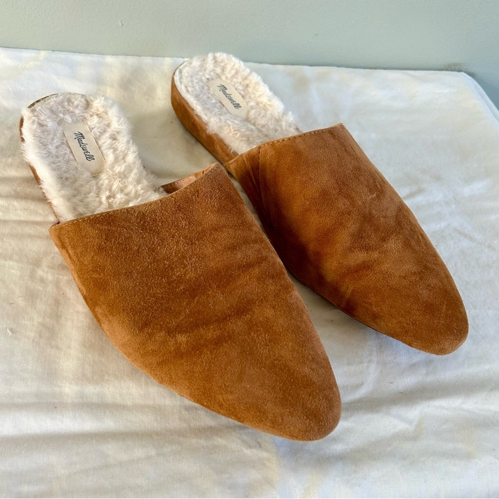 Madewell Women's Brown Suede Mules